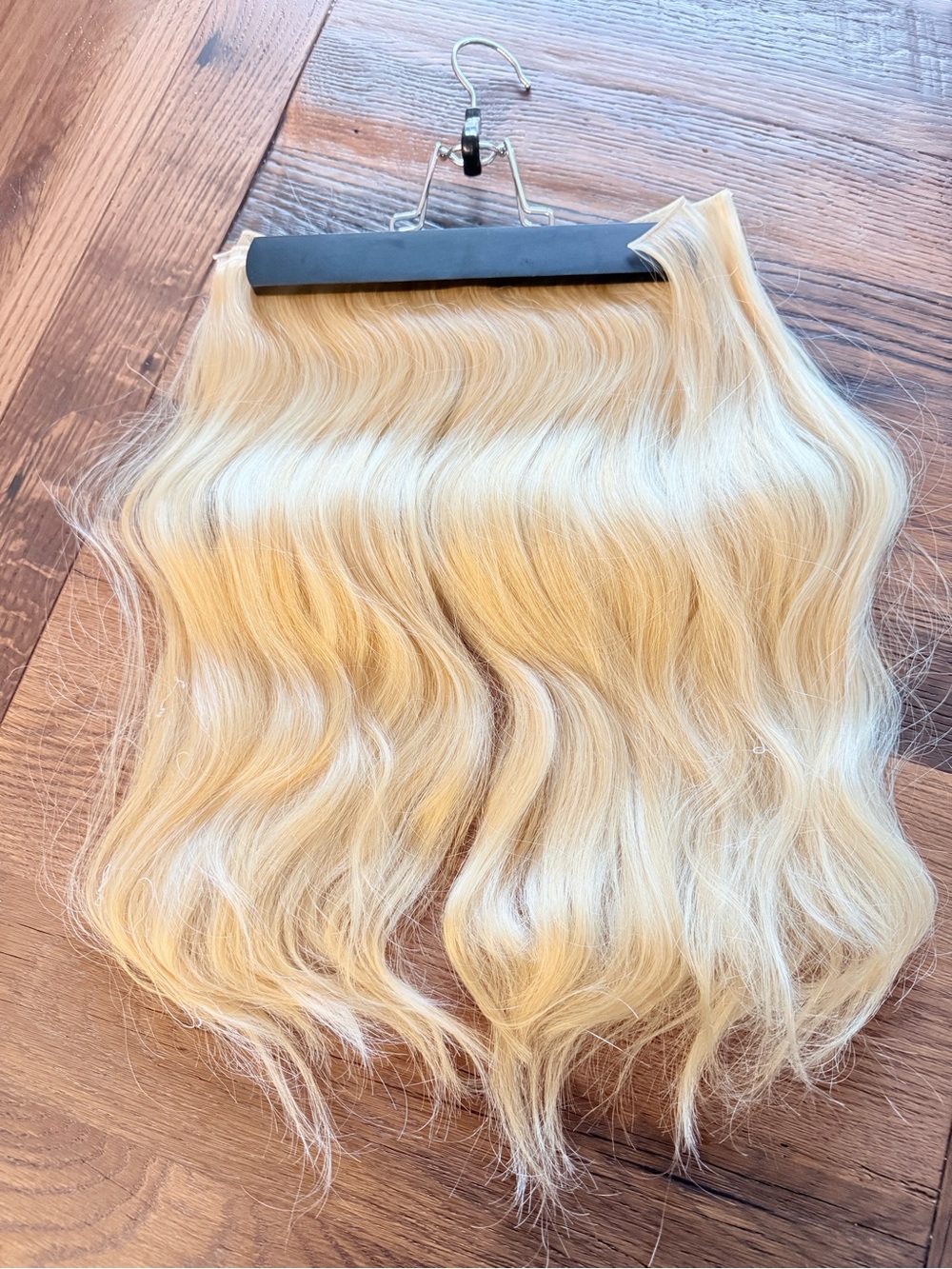 Covet & Mane Hand Tied Blonde Beach Hair Extensions. 6 Wefts